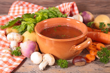 soup and ingredient