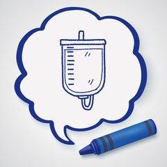 medical drip doodle drawing