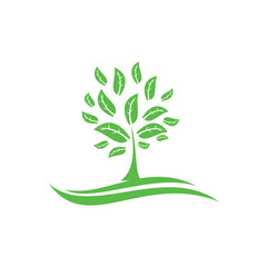 tree leaf logo icon 