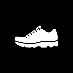 The sneaker icon. Shoes symbol. Flat