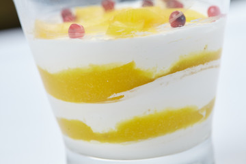 dessert with fruit