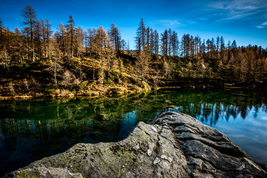 Beautiful Mountain Lake Ossola Valley Italy