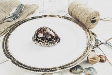 Naklejka premium Table setting