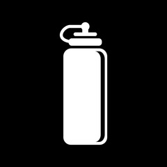 The sports water bottle icon. Bottle symbol. Flat