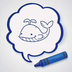 whale doodle