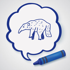 anteater doodle