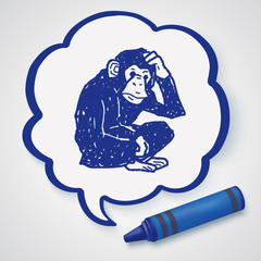 orangutan monkey doodle