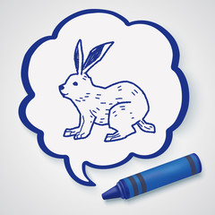 rabbit doodle