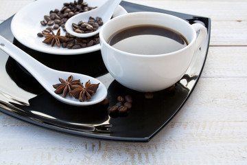 Coffee in White Cup