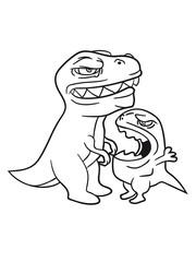 evil dangerous monsters t-rex tyrannus friends few team