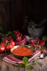 Rustic tomato soup