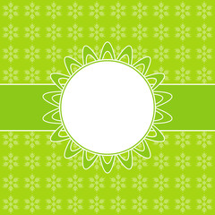 Vintage holiday card with christmas snowflakes