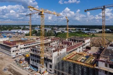 Großbaustelle Gewerbebau