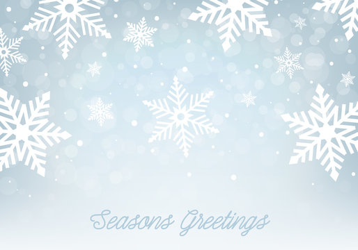 Christmas background with snowflakes