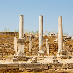  in  perge old construction asia turkey the column  and the roma