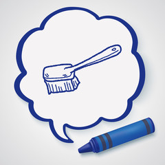 clean brush doodle