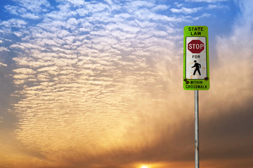 미국 도로표지, 멈춤