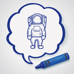 astronaut doodle