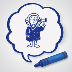 lawyer judge doodle