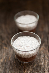 Chocolate chia seeds pudding