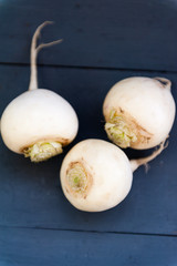 White radishes