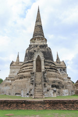 Fototapeta na wymiar Pagoda old former capital of Thailand