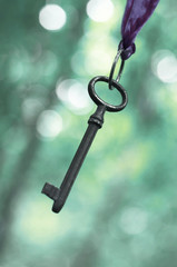Old success key hanging