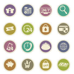 shopping, marketing and e-commerce icon set