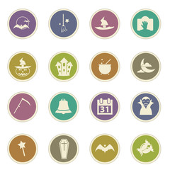 Collection of halloween icons