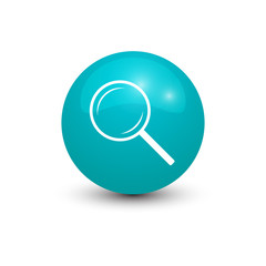 circle 3d icon teal