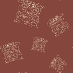 Seamless background with Celtic art and ethnic ornaments for your design