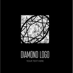Vector modern diamond logo -  colorful design