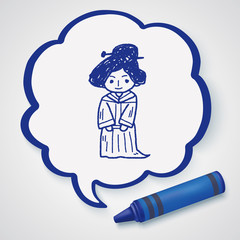 Chinese woman doodle