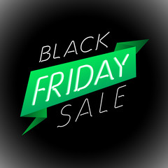 Black friday sale design template. label