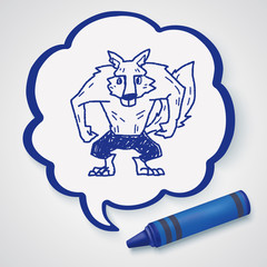 Werewolf doodle