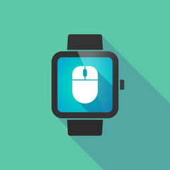 Smart watch vector icon with a wireless mouse
