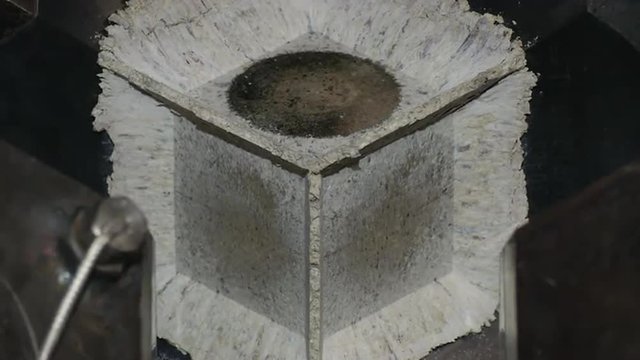 Cubic-presser at synthetic diamonds factory. Synthetic diamond also known as cultured diamond or cultivated diamond.