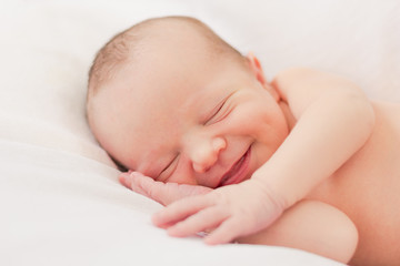 Newborn baby boy - obrazy, fototapety, plakaty
