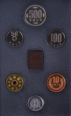 Japanese Yen coins collection set