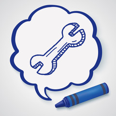 Naklejka premium Doodle Tool
