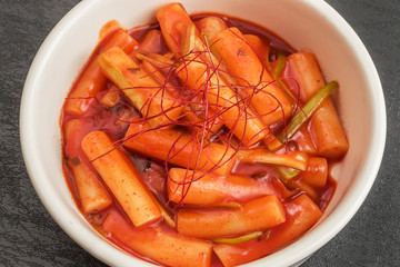 トッポギ　韓国グルメ　 Tteokbokki Korean food