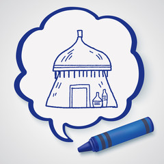 African house doodle