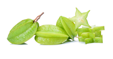 Star apple on white background