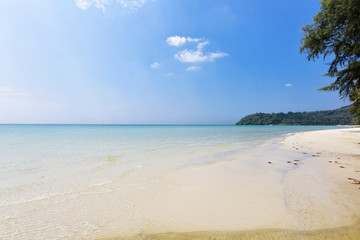landscape of tropical island beach