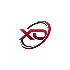 Modern Initial Logo Cirlce XO