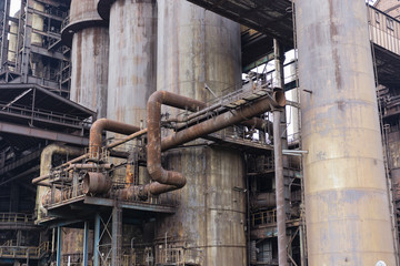 Old abandoned factory with chimney © lapis2380