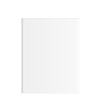 white blank book
