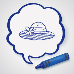 doodle Straw hat