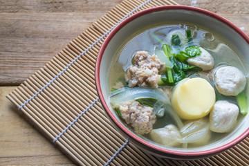 Thailand food, broth, soup