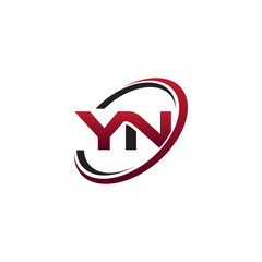 Fototapeta Modern Initial Logo Cirlce YN obraz